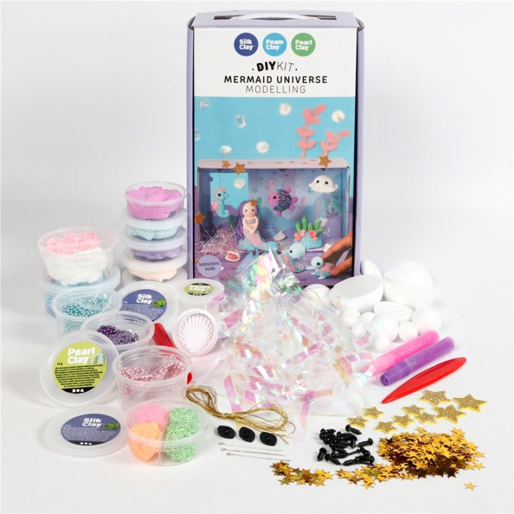 Silk Clay Sjöjungfruns Värld Modellering i gruppen LEGETØJ, BØRN & BABY / Legetøj / Lege ler, lege sand og tilbehør hos TP E-commerce Nordic AB (38-90241)