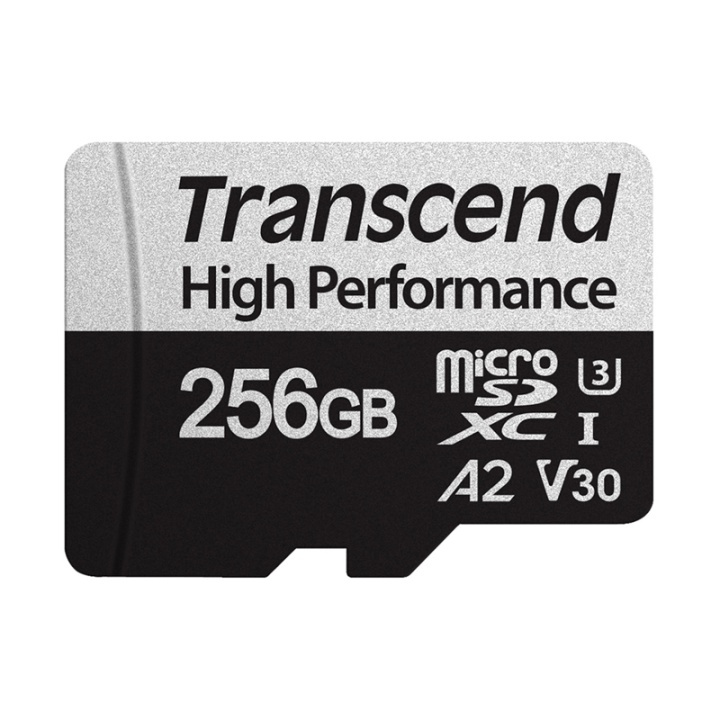 Transcend microSDXC 256GB U3 (R100/W85) i gruppen HJEMMEELEKTRONIK / Lagringsmedier / Hukommelseskort / MicroSD/HC/XC hos TP E-commerce Nordic AB (38-90443)