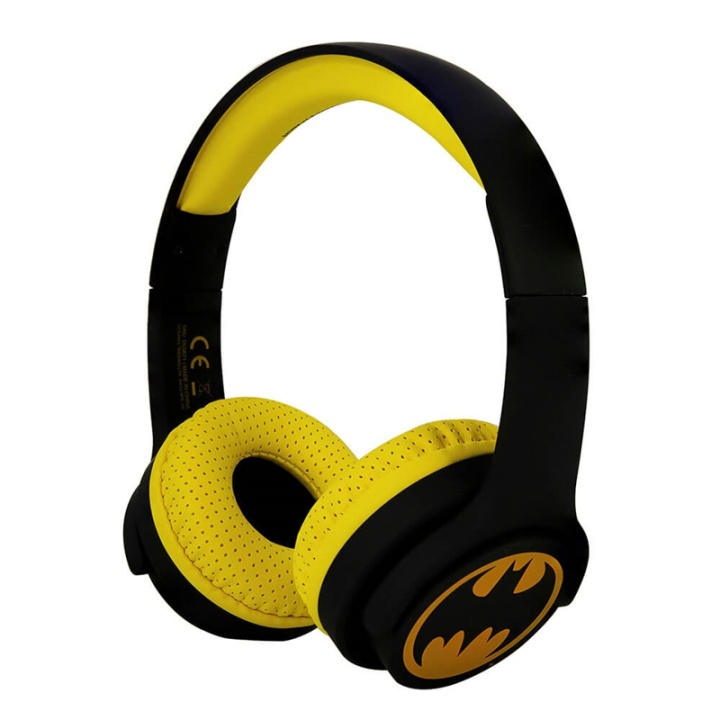 BATMAN Høretelefoner On-Ear Junior Bluetooth 85db Batman Logo i gruppen HJEMMEELEKTRONIK / Lyd & billede / Hovedtelefoner & Tilbehør / Hovedtelefoner hos TP E-commerce Nordic AB (38-90517)