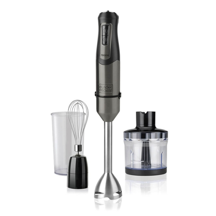 BLACK+DECKER Stavblender Med Tilbehør 1000W i gruppen HJEM, HUS & HAVE / Husholdningsapparater / Foodprocessor og køkkenassistenter / Stavblender hos TP E-commerce Nordic AB (38-90531)