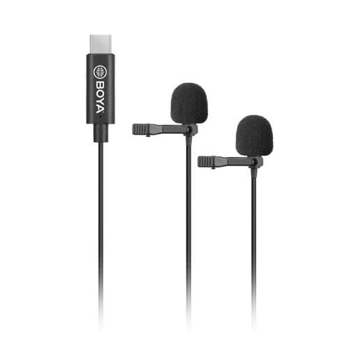 BOYA Mikrofon Knaphuls x2 BY-M3D USB-C 6m i gruppen HJEMMEELEKTRONIK / Lyd & billede / Håndholdte mikrofoner hos TP E-commerce Nordic AB (38-90559)