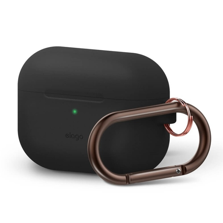 Elago Beskyttelsestaske til Airpod Pro med Karabin Sort i gruppen HJEMMEELEKTRONIK / Lyd & billede / Hovedtelefoner & Tilbehør / Tilbehør hos TP E-commerce Nordic AB (38-90625)