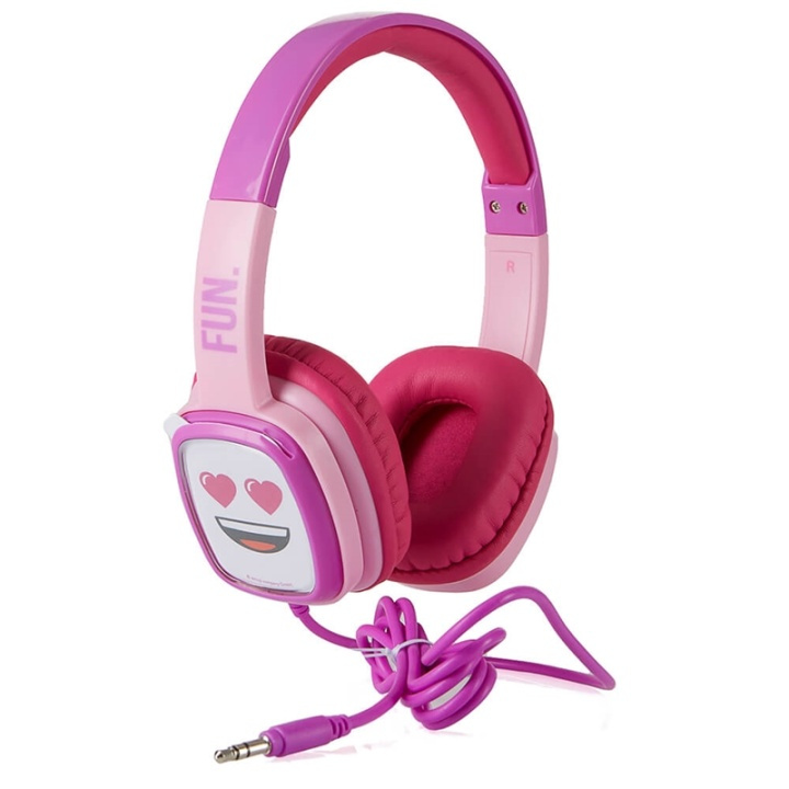 Emoji Høretelefoner On-Ear Junior 85db Emoji Fun i gruppen HJEMMEELEKTRONIK / Lyd & billede / Hovedtelefoner & Tilbehør / Hovedtelefoner hos TP E-commerce Nordic AB (38-90633)
