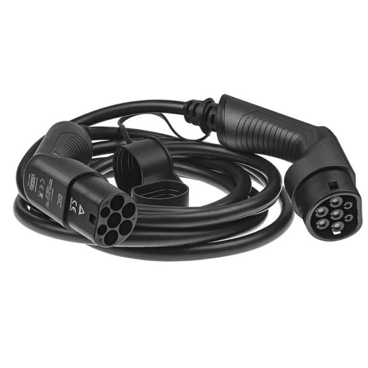 greencell Ladekabel Elbil EV11 Typ2 5m 11kW 16A 3-FAS Sort IP55 i gruppen BIL / Ladekabler og ladebokse til elbil hos TP E-commerce Nordic AB (38-90693)