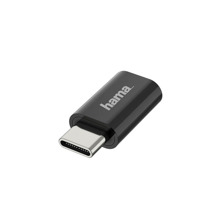 Hama USB-C Adapter till Micro-USB USB 2.0, 480 Mbps i gruppen SMARTPHONES & TABLETS / Opladere og kabler / Adaptere hos TP E-commerce Nordic AB (38-90708)