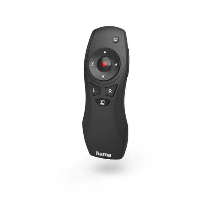 HAMA Wireless Presenter X-Pointer 6-in-1 Sort i gruppen COMPUTERTILBEHØR / Computer Tilbehør / Andet hos TP E-commerce Nordic AB (38-90716)