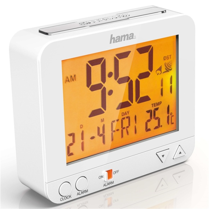 Hama Väckarklocka RC550 Radio Vit i gruppen HJEM, HUS & HAVE / Ure og tællere / Vækkeure hos TP E-commerce Nordic AB (38-90727)