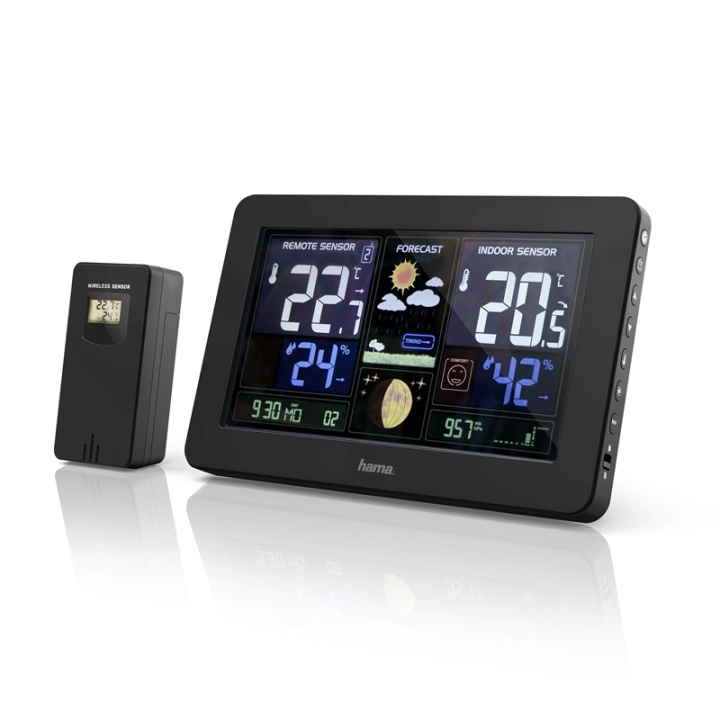Hama Väderstation Premium Inkl. USB-laddning i gruppen HJEM, HUS & HAVE / Ventilator & Klima apparater / Termometre og vejrstationer hos TP E-commerce Nordic AB (38-90744)