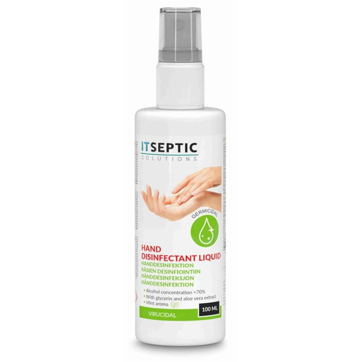 ITSEPTIC Hånddesinfektion Spray >70% Alkohol 100ml i gruppen SKØNHED & HELSE / Helse / Handdesinfektion hos TP E-commerce Nordic AB (38-90851)