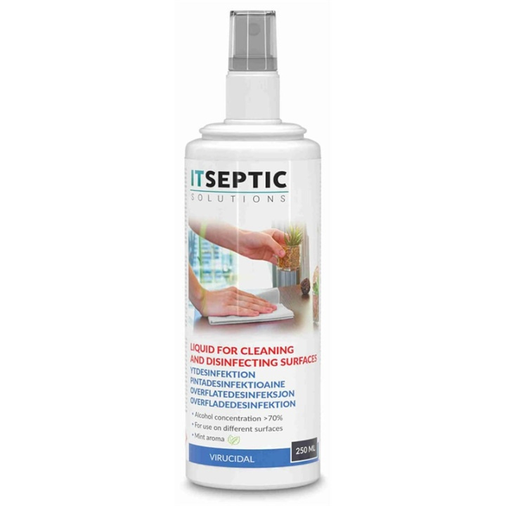 ITSEPTIC Overfladedesinfektion Spray >70% Alkohol 250ml i gruppen HJEM, HUS & HAVE / Rengøringsmidler / Overfladedesinfektion hos TP E-commerce Nordic AB (38-90862)