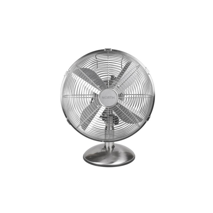 NORTH Bordblæser 30 cm Satin Chrome i gruppen HJEM, HUS & HAVE / Ventilator & Klima apparater / Ventilatorer hos TP E-commerce Nordic AB (38-91021)