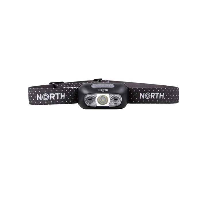 NORTH Pandelampe 120 Lumen Sort ca 65m Sensorkontrol i gruppen SPORT, FRITID & HOBBY / Lommelygter og Pandelygter / Pandelamper hos TP E-commerce Nordic AB (38-91026)