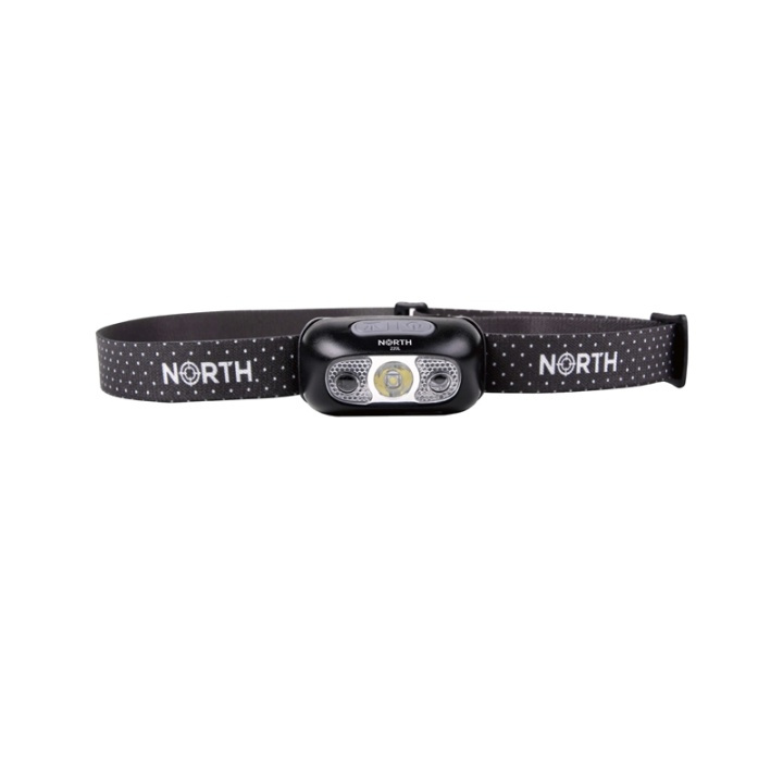 NORTH Pandelampe 220 Lumen Sort ca 75m Cree-Led (XPG2) Sensorkontrol i gruppen SPORT, FRITID & HOBBY / Lommelygter og Pandelygter / Pandelamper hos TP E-commerce Nordic AB (38-91027)