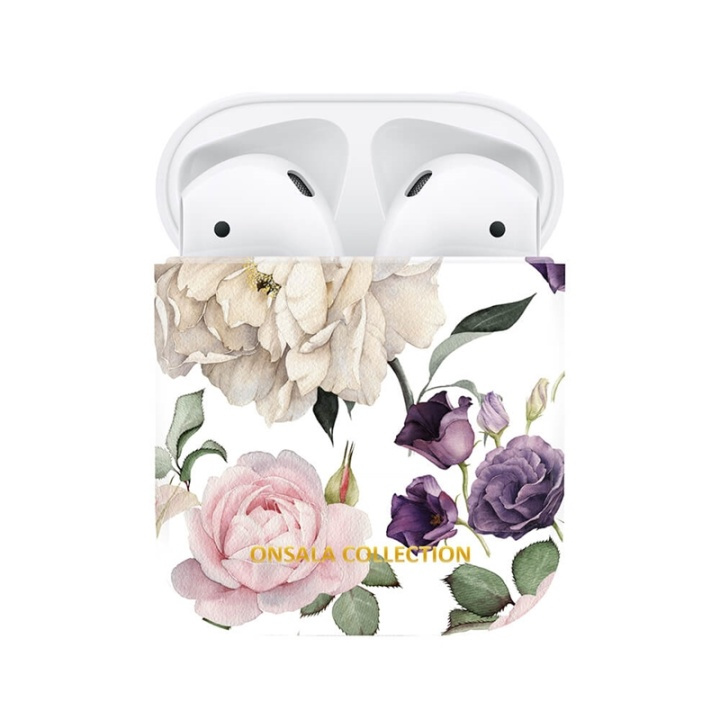 ONSALA COLLECTION Airpods Case 1st and 2nd Generation Rose Garden i gruppen HJEMMEELEKTRONIK / Lyd & billede / Hovedtelefoner & Tilbehør / Tilbehør hos TP E-commerce Nordic AB (38-91038)