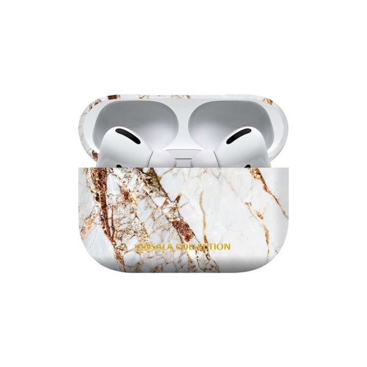 ONSALA Etui Airpods Pro White Marble 1. og 2. Gen