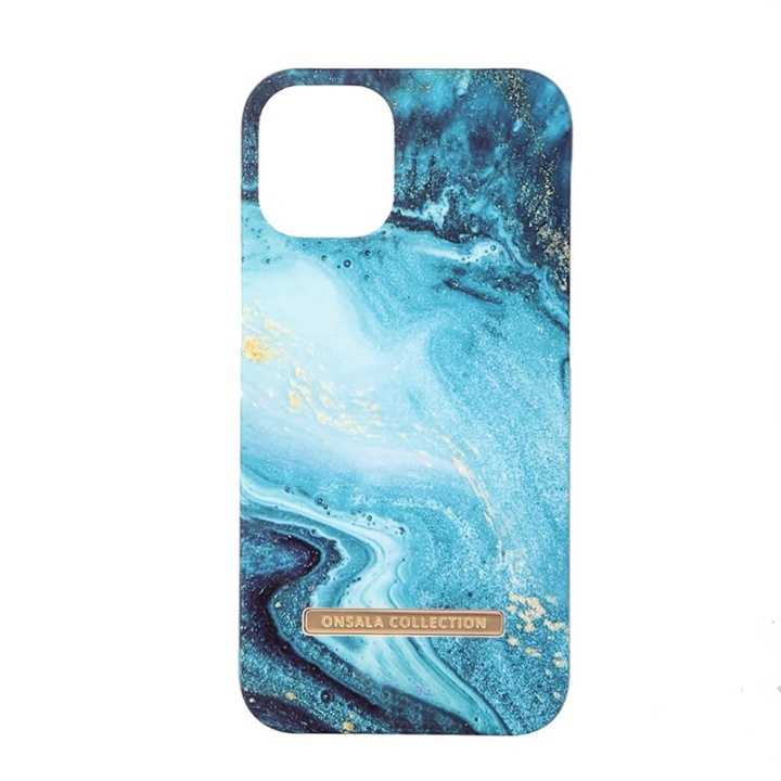Onsala COLLECTION Mobil Cover Soft Blue Sea Marble iPhone 12 Mini i gruppen SMARTPHONES & TABLETS / Mobil Beskyttelse / Apple / iPhone 12 Mini / Cover hos TP E-commerce Nordic AB (38-91048)