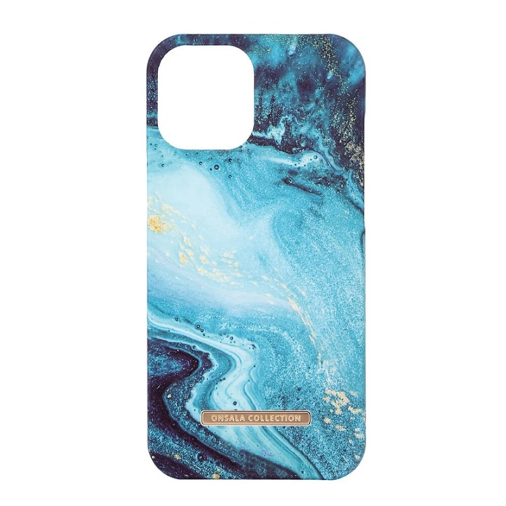 Onsala COLLECTION Mobilskal Soft Blue Sea Marble iPhone 12 / 12 Pro i gruppen SMARTPHONES & TABLETS / Mobil Beskyttelse / Apple / iPhone 12 / Cover hos TP E-commerce Nordic AB (38-91049)