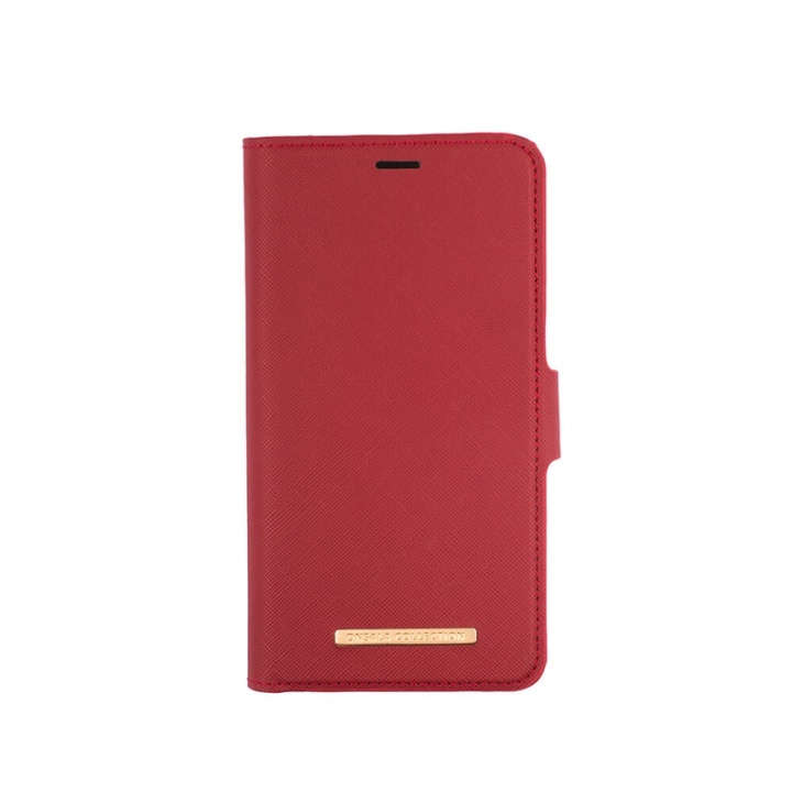 Onsala Wallet iPhone 12 Mini Saffiano Red i gruppen SMARTPHONES & TABLETS / Mobil Beskyttelse / Apple / iPhone 12 Mini / Cover hos TP E-commerce Nordic AB (38-91070)