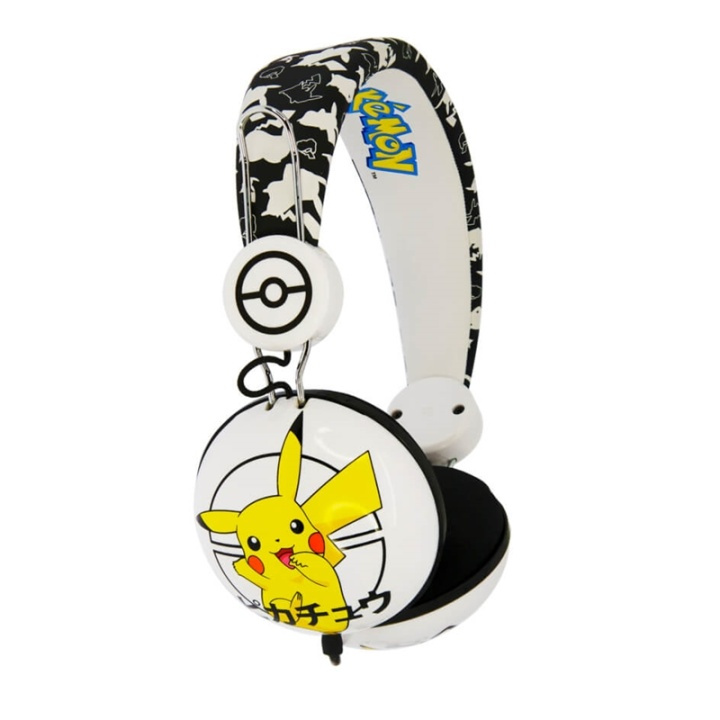 POKEMON Høretelefoner On-Ear Dome Tween 90dB Pikachu i gruppen HJEMMEELEKTRONIK / Lyd & billede / Hovedtelefoner & Tilbehør / Hovedtelefoner hos TP E-commerce Nordic AB (38-91149)