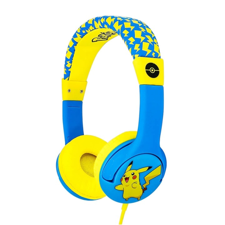 POKEMON Hovedtelefon Junior On-Ear 85dB Pikachu i gruppen HJEMMEELEKTRONIK / Lyd & billede / Hovedtelefoner & Tilbehør / Hovedtelefoner hos TP E-commerce Nordic AB (38-91151)