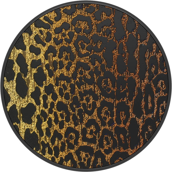 PopSockets Embossed Metal Leopard Avtagbart Grip med Ställfunktion LUXE i gruppen SMARTPHONES & TABLETS / Øvrigt tilbehør / Popsockets hos TP E-commerce Nordic AB (38-91182)
