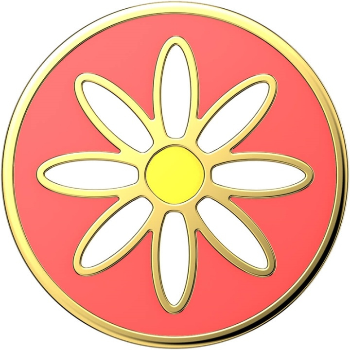 PopSockets PopGrip PREMIUM Enamel Quaint Daisy Coral i gruppen SMARTPHONES & TABLETS / Øvrigt tilbehør / Popsockets hos TP E-commerce Nordic AB (38-91190)