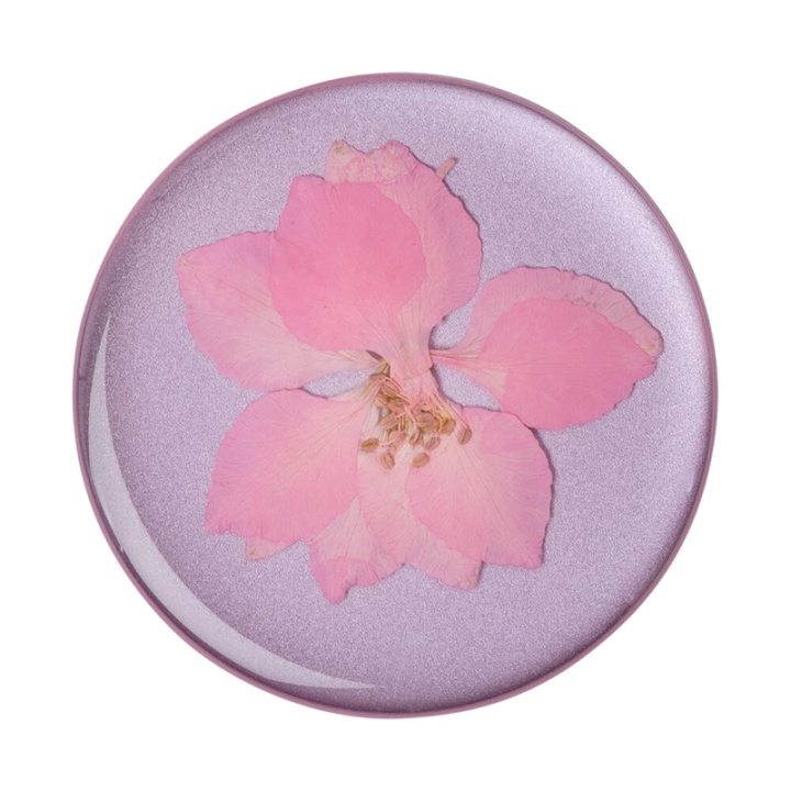 PopSockets PopGrip PREMIUM Pressed Flower Delphinium i gruppen SMARTPHONES & TABLETS / Øvrigt tilbehør / Popsockets hos TP E-commerce Nordic AB (38-91231)
