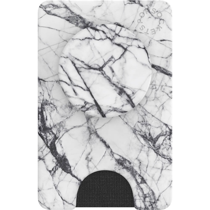 PopSockets Wallet Dove White Marble Aftagelig Mobil Wallet PopWallet+ i gruppen SMARTPHONES & TABLETS / Øvrigt tilbehør / PopWallet hos TP E-commerce Nordic AB (38-91259)