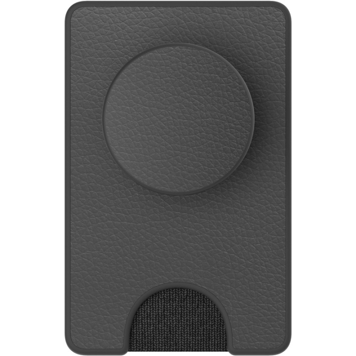 PopSockets Wallet Pebbled Vegan Leather Black Aftagelig Mobil Wallet PopWallet+ i gruppen SMARTPHONES & TABLETS / Øvrigt tilbehør / Popsockets hos TP E-commerce Nordic AB (38-91261)