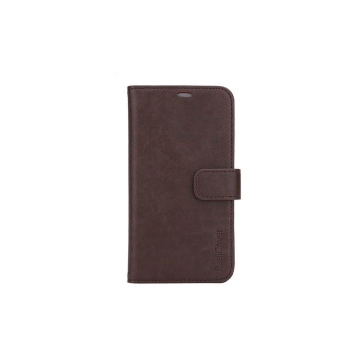 Radicover Strålingsbeskyttende Wallet PU iPhone 11 Pro Max Flipcover RFID Brun i gruppen SMARTPHONES & TABLETS / Mobil Beskyttelse / Apple / iPhone 11 Pro Max / Cover hos TP E-commerce Nordic AB (38-91289)