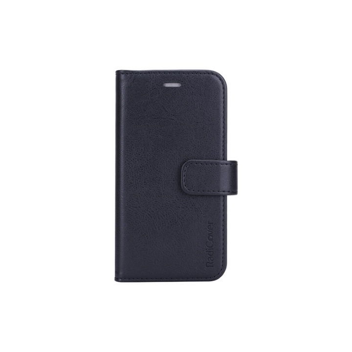 RADICOVER Strålingsbeskyttende Wallet PU iPhone 12 Mini Flipcover RFID Sort i gruppen SMARTPHONES & TABLETS / Mobil Beskyttelse / Apple / iPhone 12 Mini / Cover hos TP E-commerce Nordic AB (38-91292)