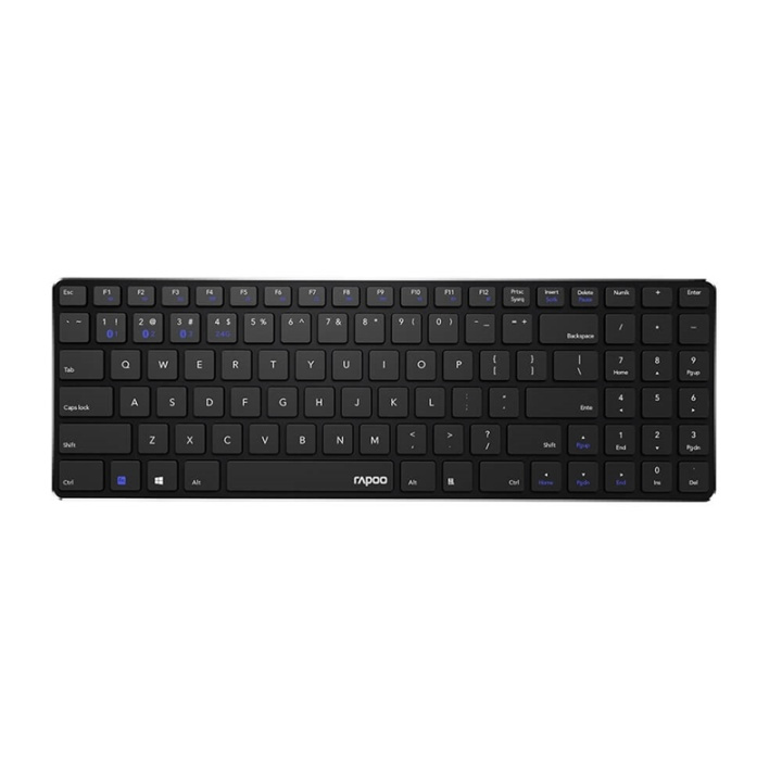 RAPOO Keyboard E9100M Wireless Multi-Mode Black i gruppen COMPUTERTILBEHØR / Mus og tastatur / Tastatur / Ledningsfri hos TP E-commerce Nordic AB (38-91366)