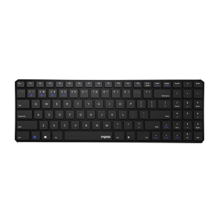 Rapoo Keyboard E9100M Wireless Multi-Mode Black i gruppen COMPUTERTILBEHØR / Mus og tastatur / Tastatur / Ledningsfri hos TP E-commerce Nordic AB (38-91366)