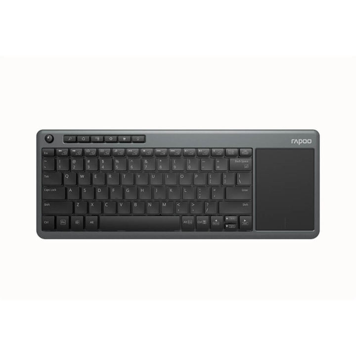 Rapoo Keyboard K2600 Wireless 2.4GHz Grey i gruppen COMPUTERTILBEHØR / Mus og tastatur / Tastatur / Pakke hos TP E-commerce Nordic AB (38-91367)