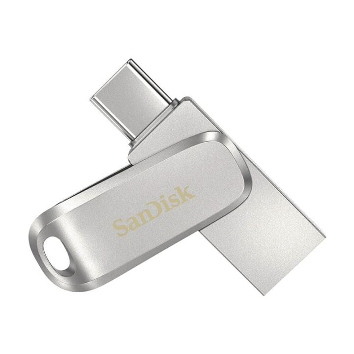 SanDisk USB Dual Drive Luxe 128GB 150MB/s USB-C & USB 3.1 i gruppen HJEMMEELEKTRONIK / Lagringsmedier / USB-flash drev / USB 3.1 hos TP E-commerce Nordic AB (38-91426)