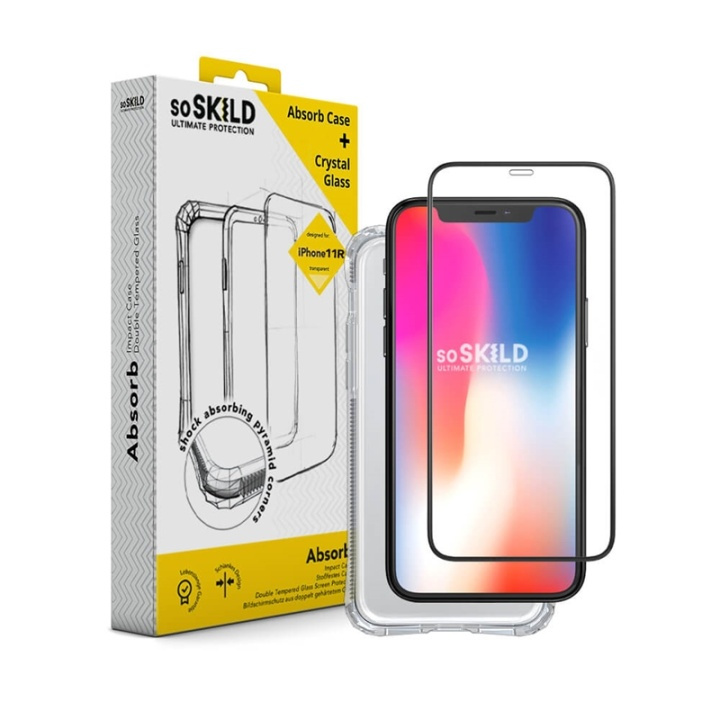 SoSkild Mobilcover Absorb 2.0 Impact Case Bundle iPhone 11 Pro incl. Hærdet Glas i gruppen SMARTPHONES & TABLETS / Mobil Beskyttelse / Apple / iPhone 11 Pro / Cover hos TP E-commerce Nordic AB (38-91477)