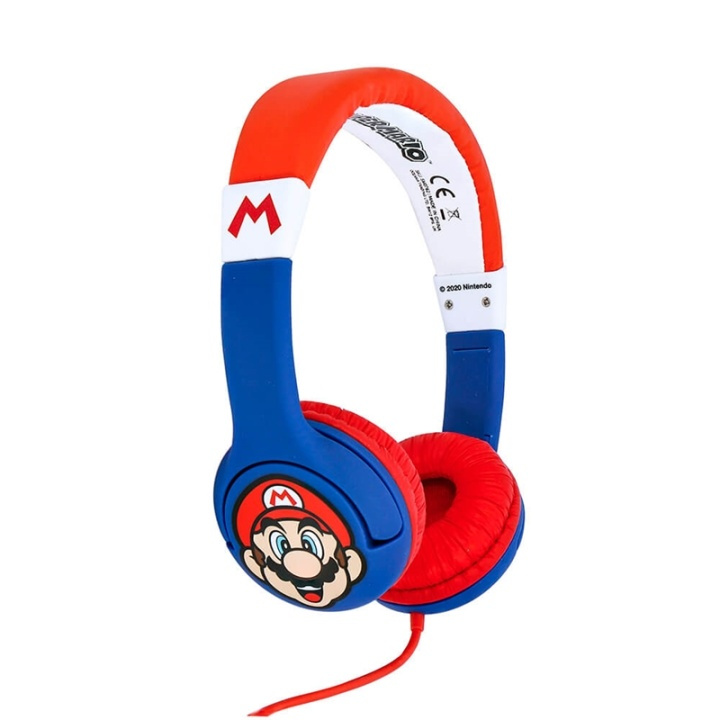Super Mario Høretelefoner On-Ear Junior 85db Mario i gruppen HJEMMEELEKTRONIK / Lyd & billede / Hovedtelefoner & Tilbehør / Hovedtelefoner hos TP E-commerce Nordic AB (38-91496)