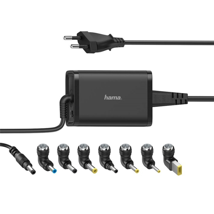 Hama Nätdel Notebook Universal 100-240V 15-19V/65W 8x Adapter i gruppen COMPUTERTILBEHØR / Kabler og adaptere / Elkabler hos TP E-commerce Nordic AB (38-91858)