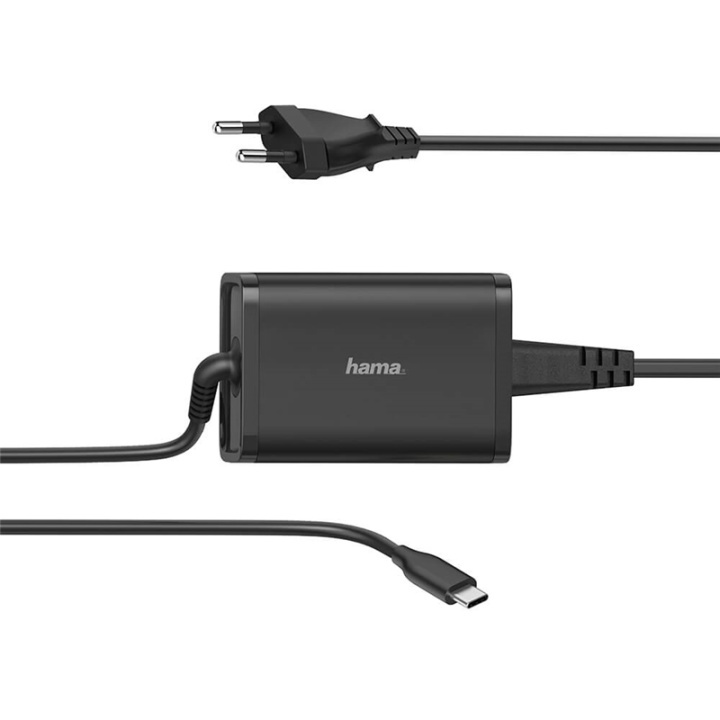 HAMA Notebook Strømforsyning USB-C 100-240V 5-20V/65W i gruppen COMPUTERTILBEHØR / Kabler og adaptere / Elkabler hos TP E-commerce Nordic AB (38-91862)