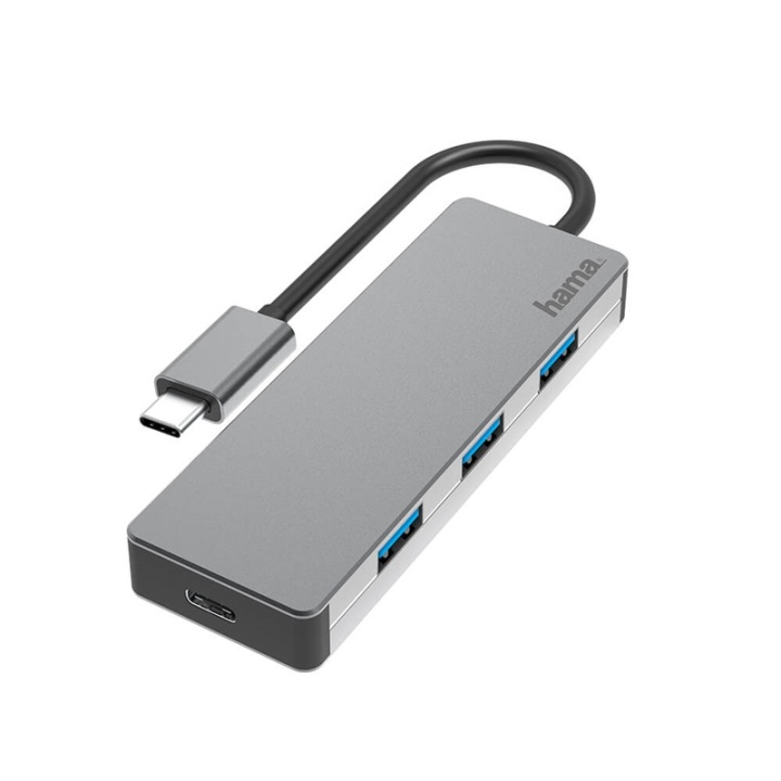 Hama Hub USB-C 4x Porte 10 Gbit/s i gruppen COMPUTERTILBEHØR / Computer Tilbehør / USB-hubs hos TP E-commerce Nordic AB (38-91871)