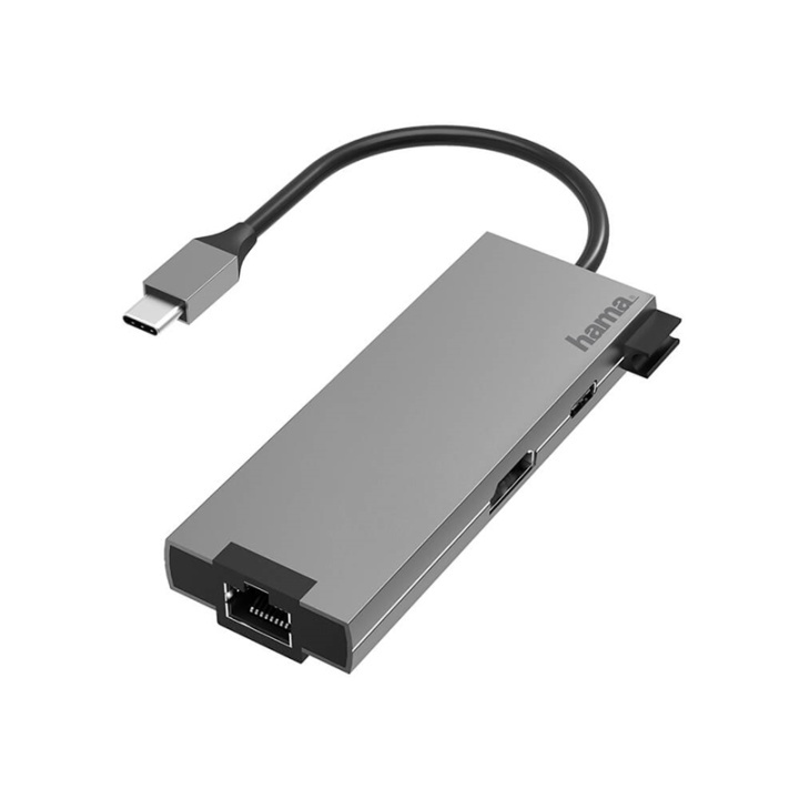 Hama Adapter USB-C Multi 4x Porte HDMI/LAN i gruppen COMPUTERTILBEHØR / Computer Tilbehør / USB-hubs hos TP E-commerce Nordic AB (38-91875)