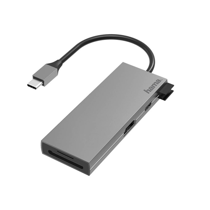 Hama Adapter USB-C Multi 6x Porte HDMI/SD i gruppen COMPUTERTILBEHØR / Computer Tilbehør / USB-hubs hos TP E-commerce Nordic AB (38-91876)