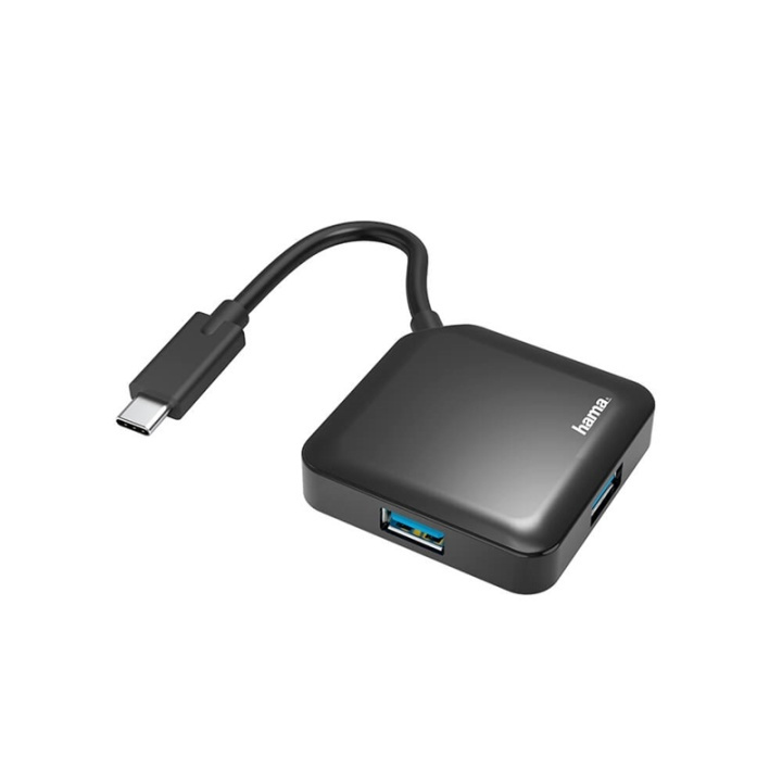 Hama Hub USB-C 4x Portar 5 Gbit/s i gruppen COMPUTERTILBEHØR / Computer Tilbehør / USB-hubs hos TP E-commerce Nordic AB (38-91877)