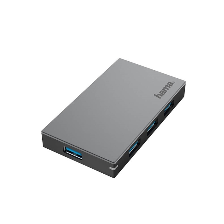 Hama Hub USB-A 3.0 4x Portar 5 Gbit/s i gruppen COMPUTERTILBEHØR / Computer Tilbehør / USB-hubs hos TP E-commerce Nordic AB (38-91880)