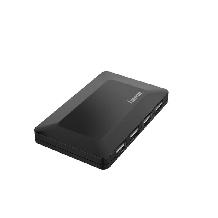 Hama Hub USB-A 2.0 4x Portar 480 Mbit/s Svart i gruppen COMPUTERTILBEHØR / Computer Tilbehør / USB-hubs hos TP E-commerce Nordic AB (38-91884)