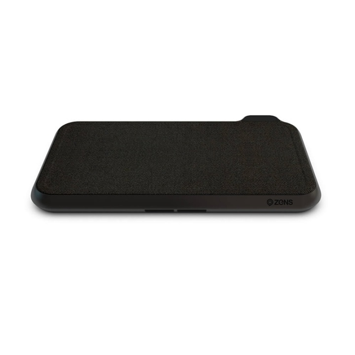 Zens Dual Bordsladdare QI Liberty 16 coils 2x15W Fabric Surface (Apple & Samsung QC) i gruppen SMARTPHONES & TABLETS / Opladere og kabler / Trådløs Qi oplader hos TP E-commerce Nordic AB (38-92376)