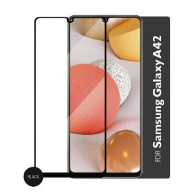 Gear Hærdet Glas 2.5D Full Cover Sort Samsung A42 i gruppen SMARTPHONES & TABLETS / Mobil Beskyttelse / Samsung hos TP E-commerce Nordic AB (38-92423)