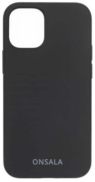 ONSALA Mobilcover Silikone Black - iPhone 12 Mini i gruppen SMARTPHONES & TABLETS / Mobil Beskyttelse / Apple / iPhone 12 Mini / Cover hos TP E-commerce Nordic AB (38-92442)