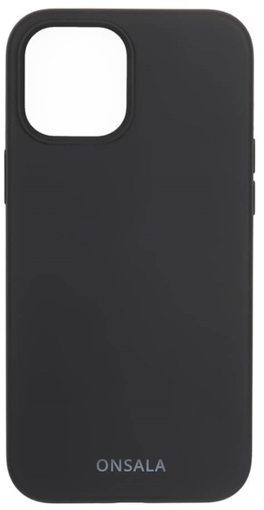 Onsala Mobilcover Silikone Black - iPhone 12 / 12 Pro i gruppen SMARTPHONES & TABLETS / Mobil Beskyttelse / Apple / iPhone 12 / Cover hos TP E-commerce Nordic AB (38-92446)
