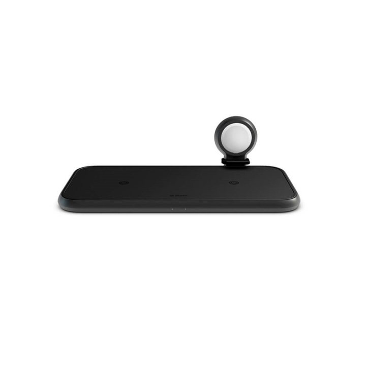 Zens 4i1 Dual Alu. Lader Qi 220V 2x10W + 45W PD + Apple Watch Puck MFI i gruppen SMARTPHONES & TABLETS / Opladere og kabler / Trådløs Qi oplader hos TP E-commerce Nordic AB (38-92461)